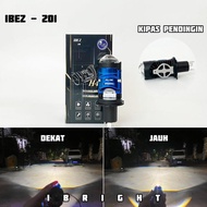 CAHAYA IBEZ 201 - Headlight Socket H4 LED Purple Lens Flat Light IBEZ 201