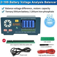 New SUNKKO 5616 Battery Balance Controller Lithium Battery Pack Capacity Repair 5A Current New Energ
