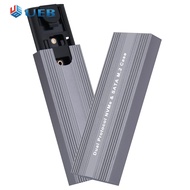 เคส SSD Dual Protocol SSD กล่องฝาปิด M.2ชิป JMS581D SATA NVME สำหรับ M.2 SATA NVME 2230/2242/2260/22