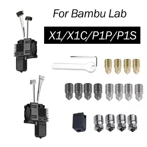 For Bambu Lab X1 X1C P1P P1S Hotend With Fan V2.0 Print Head Complete Hotend Upgrade Hot End P1s Acc