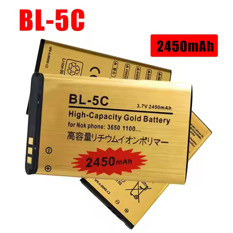BL-5C Rechargeable Battery 3.7V 2450mAh BL 5C for Nokia BL5C 1600 6230 2600 1100 1110 1200 1208 2700