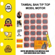 ✅1 Kotak Stiker Alat Tambal Ban Tip Top Mobil Motor Repair Kit Tambal Ban Cold Patch