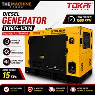 TOKAI Japan Brand Diesel Generator TKYGF4-15KVA Silent Type LOW NOISE WITH CANOPY Genset Besar