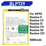 BLP729 for OPPO Realme 5 C3 5i C11 5S C21 5000mAh Mobile Phone Battery