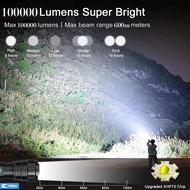 XHP70 flashlight 26650 P70 lantern hunting lamp Rechargeable 50000 lumens Lampu Suluh Flashlight XLa