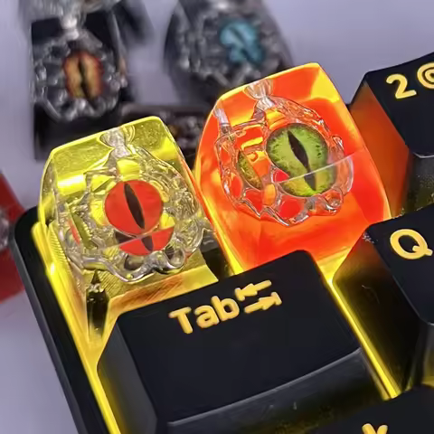 Creative Mechanical Keyboard Keycaps DIY Personalized Devil Eye Resin Keycap Gaming Keyboard Accesso
