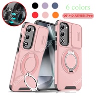 Casing For OPPO A5 A5i Pro 4G 5G 2025 Luxury Magnetic Shockproof Push Window Cover For OPPOA5 OPPOA5