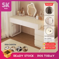 SKplus 130cm/170cm Modern Dressing Table Side Cabinet Without Mirror Bedside Makeup Space Saving Com