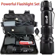 UltraFire T6 High Light Flashlights LED Powerful 90000LM X 800 LED Light Tactical Military T6 LED Fl