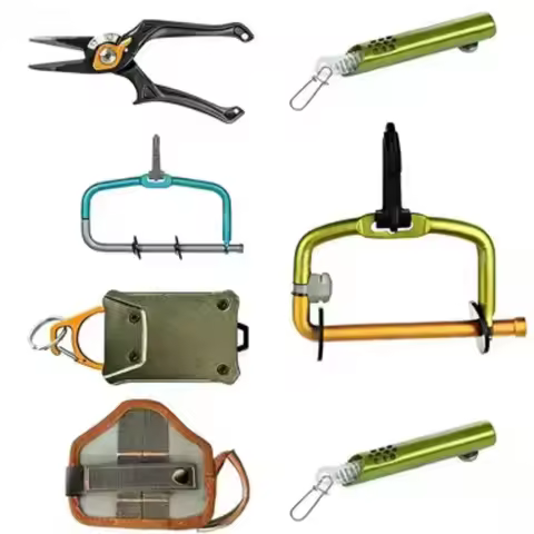 Fishing Rod Holder Lure Portable BFS Aluminum Alloy Fly Fishing Tackle Quick Rod Assistant Tools