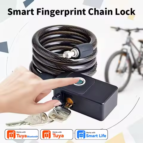 Smart Bluetooth & Fingerprint Chain Lock for Google Play iOS Warehouse Store Security Door Lock Smar