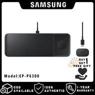 Original Samsung EP-P6300 3in1 9W Fast Qi แท่นชาร์จไร้สายสำหรับ Galaxy Note20 Note20 Ultra S20 Ultra