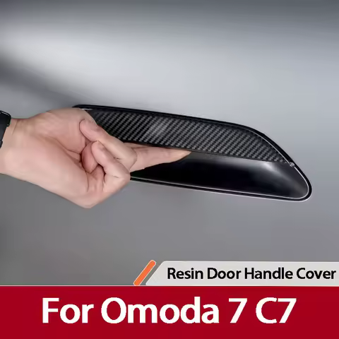 For Omoda C7 7 PHEV SHS 2025 2026 2027 Carbon Fiber Pattern Drip Glue Outer Door Handle Protective S