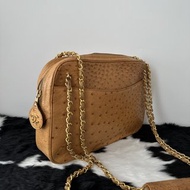 Chanel 香奈兒 CC 鴕鳥皮 肩背包