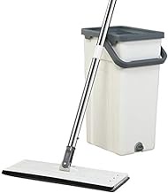Flat Mop, Self Cleaning and Squeeze Drying 360 Rotating, Flexible Access to Tight Places Anniversary