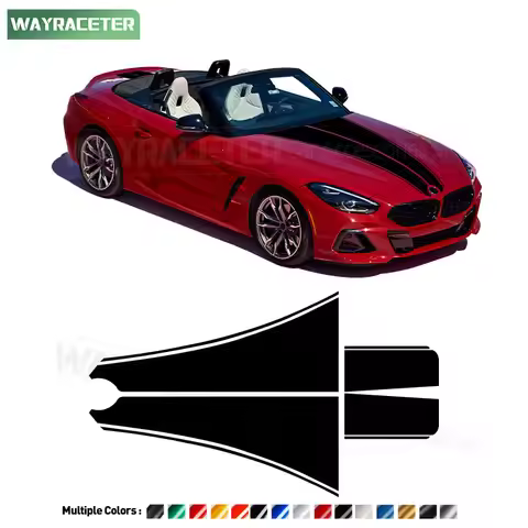 M Performance Engine Cover Vinyl Decal Car Hood Bonnet Stripes Trunk Body Sticker For BMW Z4 G29 Spo