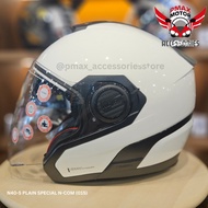 NOLAN HELMETS N40-5 PLAIN SPECIAL N-COM (015) 100% ORIGINAL MADE IN ITALY OPEN FACE DOUBLE VISOR