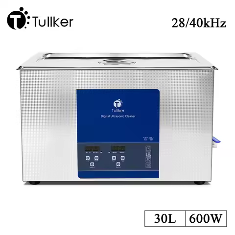 Tullker 30L Ultrasonic Cleaner Bath Injector PCB Car Parts Ultrasound Tank Engine Rust Oil Degreasin