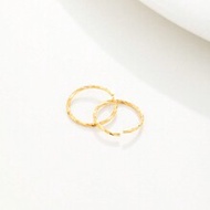 2pcs 925 Sterling Silver Twist Nose Ring Color Gold 8mm Hoop Piercing Earrings Tragus 22G Jewelry