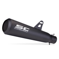 sc project black retro exhaust muffler