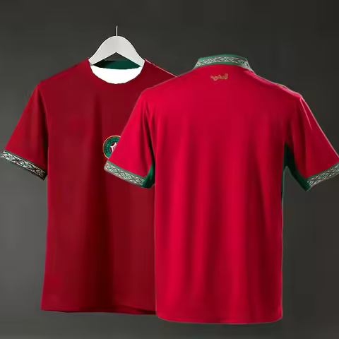 Morocco Special Edition Basic and Versatile Quick-drying Home Team Soccer Jersey Matching T-Shirt Ki