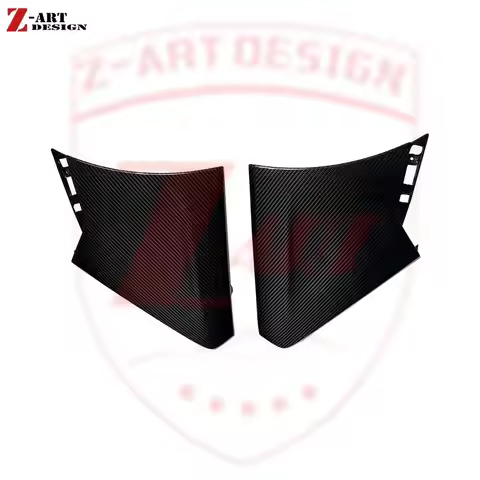 Z-ART 2015+ Dry Carbon Fiber Front Bumper Side Venrt For Mclaren 540 570S Prepreg Carbon Fiber Side 