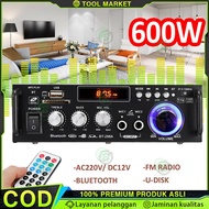 BT-298 Bluetooth EQ Audio Amplifier Karaoke Home Theater FM Radio 600W Original BT298 Amplifier