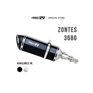 PROJECT79 EXHAUST SLIP ON SET SCOOTER BIKE TOURING BIKE QPLZ01+QPM06 - ZONTES 368G