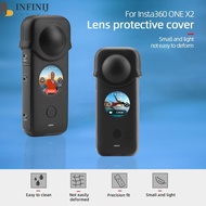 Silicone Lens Protective Cap for Insta360 ONE X2 Sports Camera Lens Cover Guard [infinij.sg]