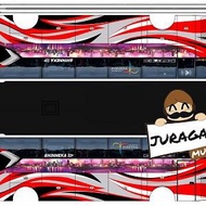 DIY Miniatur Bus Bhineka Pariwisata Skala 30 Papercraft