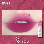 【Free Gift】INTO YOU Son bóng Em08 Son bóng mờ mờ son nhung có thể làm cho màu môi đều màu