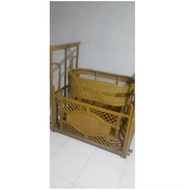 Rattan baby swing complete with play stand too