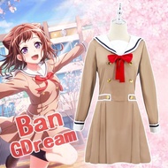 bang dream cosplay Sailor Suit Yamabuki Saya cosplay Suit Yamabuki cosplay Yamabuki Saaya cosplay Ready Stock