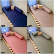 MBS 6 PLAIN BEDSHEETS 90, 120, 160, 180 DOUBLE ANTI-SLIDE RUBBER