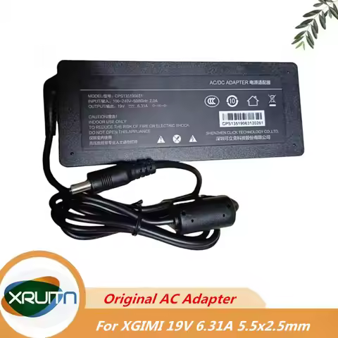 Genuine ACPS135190631 19V 6.31A 120W AC DC Power Adapter Charger For XGIMI Projector Z5 Z8X XJ03Q ZP