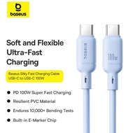 [Hot Product] Baseus Silky Series Fast Charging Cable Type-C To Type-C 100W 1Meter/2Meter Type C Cab