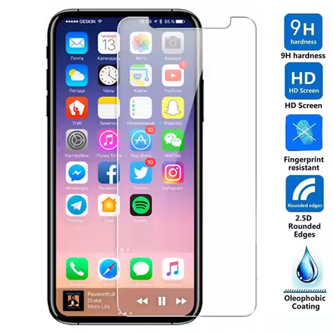For iPhone X Tempered Glass Original 9H Protective Film Explosion-proof LCD Screen Protector For iPh