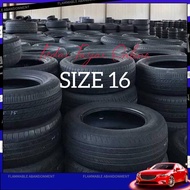 utility ✦GRADE C Used Tayar Second Size 16 Terpakai Tyre Tire Ready Stock || 175 185 195 205 215 225 || 50 55 60 65 70❈