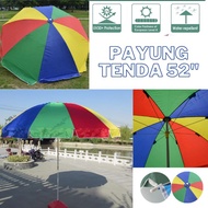 TENDA Beach Umbrella Tent Umbrella Booth Sales - Cafe Parasol Bazaar Umbrella Large Jumbo 52"