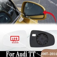 For Audi TT 2007-2014 Heated Rearview Side Car Mirror Reflective Glass Lenses Left Right High qualit