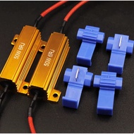 50W 6 ohm LED 50W6R Dedicated Decoding Resistor Gold Resistor Resistor Anti-Flashing 50W Car Light 6