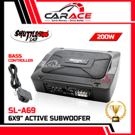 CARACE SHUTTLE LAB SL-A69 | 6x9 Inch Active Subwoofer 6x9 Underseat Subwoofer 200W Woofer Underseat 