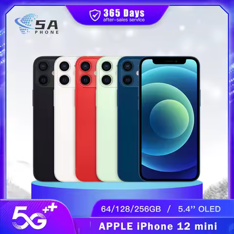 Original Apple iPhone 12 mini 5.4" 4G 5G 64GB/128GB/256GB ROM Dual 12MP A14 Chip IOS LTE Unlocked ip
