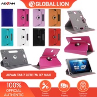 Advan Tab 7 2020 i Lite i7u X7 Max Leather Flip Casing Rotate 360 Rotary Case Standing Cover