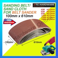 610 x100 mm Sanding Belt/ Sanding Sandpaper /KERTAS PASIR for Belt Sander Grit MAKITA DCA Maktec Don