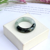 Jade Ring Smooth Shape Glass Material Size: 56mm.