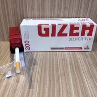 Gizeh Silver Tip Tube 200. Selongsong Rokok + Injector