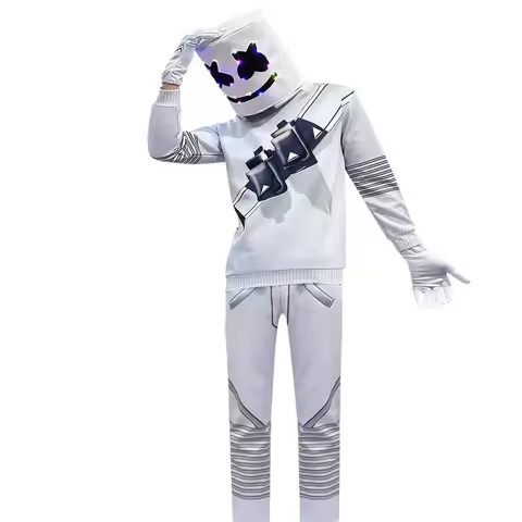 Hot Rock Music DJ Smiling Face DJ Party Cosplay Costumes Mask Fancy Mascot Anime Halloween Costume F