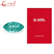 4x8mm-8x16mm AGL รับรอง Marquise รูปร่าง Paraiba สังเคราะห์ YAG พร้อมรวม Yttrium อลูมิเนียม Garnet ห