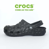 CROCS CLASSIC GEOMETRIC BLACK CLOG UNISEX ORIGINAL CROCS MEN'S CROCS SANDALS WOMEN'S SANDALS
